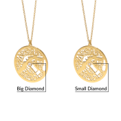 Talisa Map Necklace [14 Karat Gold]