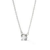 Infinite Brilliance Necklace with 0.3 ct Diamond [14 Karat White Gold]