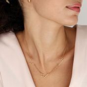 Ella Zodiac Diamond Necklace [18K Gold Vermeil]