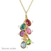 Enchanted Rain Birthstone Necklace [18K Gold Vermeil]