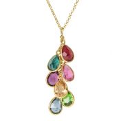 Enchanted Rain Birthstone Necklace [18K Gold Vermeil]