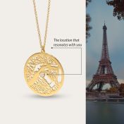 Talisa Map Necklace [14 Karat Gold]