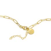 Helena Circle Link Chain Name Necklace [14 Karat Gold]