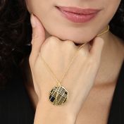 Family Paths Silhouette Map Necklace [14 Karat Gold]