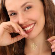 Tied Together Map Necklace [14 Karat Gold]