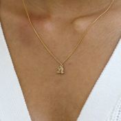 Family Roots Initial Necklace [14 Karat Gold]