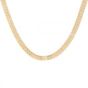 Herringbone Necklace [18K Gold Vermeil]