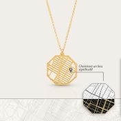 Tied Together Map Necklace [18K Gold Vermeil]