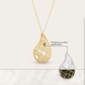 Threads Of Life Map Necklace [14 Karat Gold]