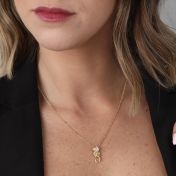 Ocean Elegance Seahorse Necklace [18K Gold]