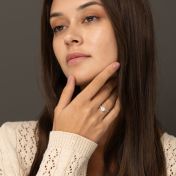 Helena Engagement Ring - Round Brilliant [14 Karat White Gold]