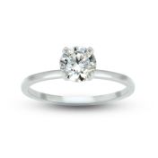 Helena Engagement Ring - Round Brilliant [14 Karat White Gold]