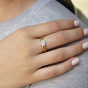 Springy Heart Diamond Ring [18K Gold]