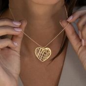 Ties of Heart Map Necklace [18K Gold Vermeil]