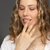 Ties of Heart Map Ring [18K Gold Vermeil]