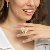 Ties of Heart Map Necklace [18K Gold Vermeil]