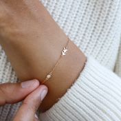 Helena Diamond Zodiac Bracelet [14 Karat Gold]