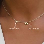 Helena Zodiac Necklace [14 Karat Gold]