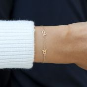 Helena Zodiac Bracelet [14 Karat Gold]