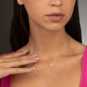 Helena Zodiac Necklace with 0.3 ct Diamond [14 Karat Gold]