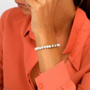 Howlite Women Name Bracelet [10 Karat Gold]