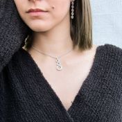 Ellipse Necklace [18K White Gold]