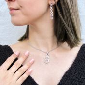 Ellipse Necklace [18K White Gold]