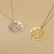 Talisa Map Necklace [14 Karat Gold]