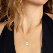 Precious Spot Map Necklace [14 Karat Gold]