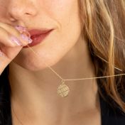 Precious Spot Map Necklace [14 Karat Gold]