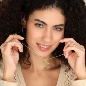 Mother's Love Map Name Necklace [18K Gold Vermeil]