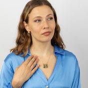 Enchanted Map Statement Silhouette Necklace [18K Gold Vermeil]