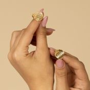 Precious Spot Map Ring [14 Karat Gold]