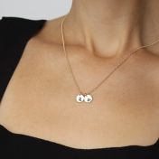 Mirella Circle Zodiac Necklace [14 Karat Gold]