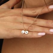 Mirella Circle Zodiac Necklace [14 Karat Gold]