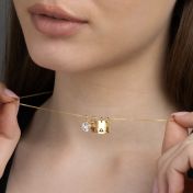 Mirella Zodiac Charm Necklace With 1 ct Diamond [18K Gold Vermeil]