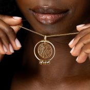 Mother's Love Map Name Necklace [18K Gold Vermeil]