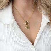 Anna Double Layer Necklace [18K Gold Vermeil] - with Name Charms