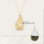 Threads Of Life Map Necklace [18K Gold Vermeil]