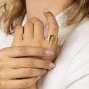 Precious Spot Silhouette Map Ring [18K Gold Vermeil]