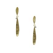 Enchanted Leaf Earrings [18K Gold] 