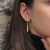 Enchanted Leaf Earrings [18K Gold] 