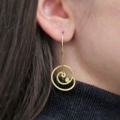 Simple Shell Earrings [14K Gold] 
