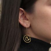 Simple Shell Earrings [14K Gold] 
