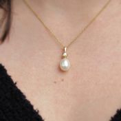 Ever Seeing Pearl Necklace [18K Gold]