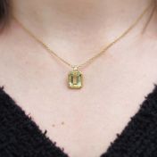 Lemon Topaz Pendant Necklace [18K Gold]
