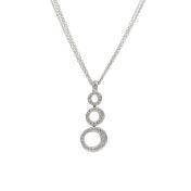 Ellipse Necklace [18K White Gold]