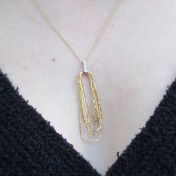Golden Rectangle Necklace [18K Gold]