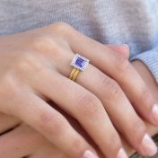 Springy Amethyst Ring [18K Gold]