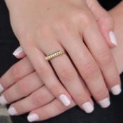 Gold Bar Ring [18K Gold]
